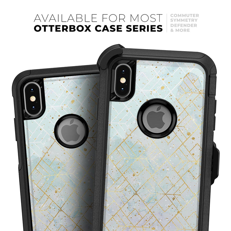 Karamfila Watercolor & Gold V3 - Skin Kit for the iPhone OtterBox Cases