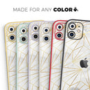 Karamfila Watercolor & Gold V4 - Skin-Kit compatible with the Apple iPhone 12, 12 Pro Max, 12 Mini, 11 Pro or 11 Pro Max (All iPhones Available)