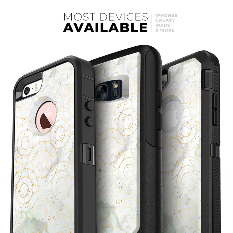 Karamfila Watercolor & Gold V8 - Skin Kit for the iPhone OtterBox Cases