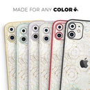Karamfila Watercolor & Gold V8 - Skin-Kit compatible with the Apple iPhone 12, 12 Pro Max, 12 Mini, 11 Pro or 11 Pro Max (All iPhones Available)