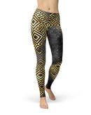 Karamfila Watercolor & Gold V2 - All Over Print Womens Leggings / Yoga or Workout Pants
