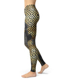 Karamfila Watercolor & Gold V2 - All Over Print Womens Leggings / Yoga or Workout Pants
