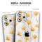 Karamfila Yellow & Gray Floral V10 - Skin-Kit compatible with the Apple iPhone 12, 12 Pro Max, 12 Mini, 11 Pro or 11 Pro Max (All iPhones Available)