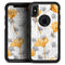 Karamfila Yellow & Gray Floral V11 - Skin Kit for the iPhone OtterBox Cases