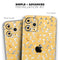 Karamfila Yellow & Gray Floral V12 - Skin-Kit compatible with the Apple iPhone 12, 12 Pro Max, 12 Mini, 11 Pro or 11 Pro Max (All iPhones Available)