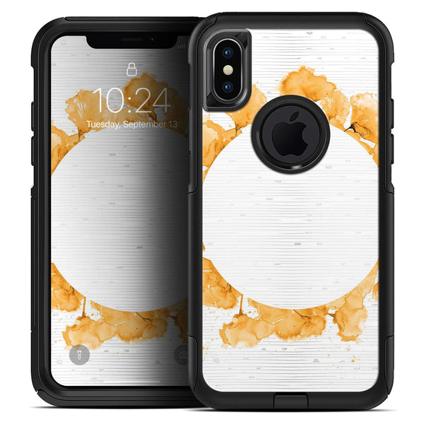 Karamfila Yellow & Gray Floral V13 - Skin Kit for the iPhone OtterBox Cases