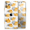 Karamfila Yellow & Gray Floral V15 - Skin-Kit compatible with the Apple iPhone 12, 12 Pro Max, 12 Mini, 11 Pro or 11 Pro Max (All iPhones Available)