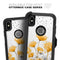 Karamfila Yellow & Gray Floral V1 - Skin Kit for the iPhone OtterBox Cases