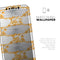 Karamfila Yellow & Gray Floral V4 - Skin-Kit compatible with the Apple iPhone 12, 12 Pro Max, 12 Mini, 11 Pro or 11 Pro Max (All iPhones Available)