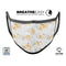 Karamfila Yellow & Gray Floral V5 - Made in USA Mouth Cover Unisex Anti-Dust Cotton Blend Reusable & Washable Face Mask with Adjustable Sizing for Adult or Child