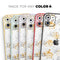 Karamfila Yellow & Gray Floral V5 - Skin-Kit compatible with the Apple iPhone 12, 12 Pro Max, 12 Mini, 11 Pro or 11 Pro Max (All iPhones Available)