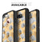 Karamfila Yellow & Gray Floral V6 - Skin Kit for the iPhone OtterBox Cases