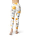 Karamfila Yellow & Gray Floral V11 - All Over Print Womens Leggings / Yoga or Workout Pants