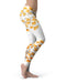 Karamfila Yellow & Gray Floral V2 - All Over Print Womens Leggings / Yoga or Workout Pants