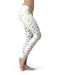 Karamfila Yellow & Gray Floral V3 - All Over Print Womens Leggings / Yoga or Workout Pants