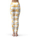 Karamfila Yellow & Gray Floral V4 - All Over Print Womens Leggings / Yoga or Workout Pants