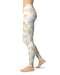 Karamfila Yellow & Gray Floral V5 - All Over Print Womens Leggings / Yoga or Workout Pants