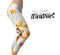 Karamfila Yellow & Gray Floral V8 - All Over Print Womens Leggings / Yoga or Workout Pants