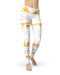 Karamfila Yellow & Gray Floral V9 - All Over Print Womens Leggings / Yoga or Workout Pants