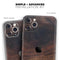 Knotted Rich Wood Plank - Skin-Kit compatible with the Apple iPhone 12, 12 Pro Max, 12 Mini, 11 Pro or 11 Pro Max (All iPhones Available)
