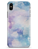 Light Blue 3 Absorbed Watercolor Texture - iPhone X Clipit Case