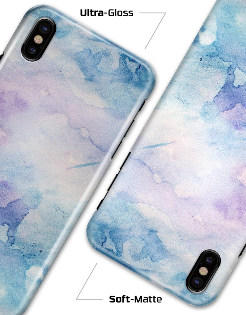 Light Blue 3 Absorbed Watercolor Texture - iPhone X Clipit Case