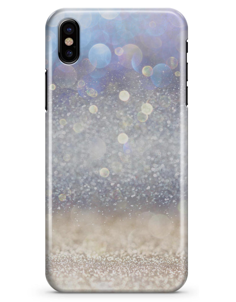 Light Blue and Tan Unfocused Orbs of Light - iPhone X Clipit Case