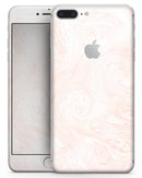 Light Coral Textured Marble - Skin-kit for the iPhone 8 or 8 Plus
