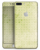 Light Green Grunge Micro Square Pattern - Skin-kit for the iPhone 8 or 8 Plus