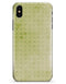 Light Green Grunge Micro Square Pattern - iPhone X Clipit Case