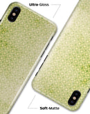 Light Green Grunge Micro Square Pattern - iPhone X Clipit Case