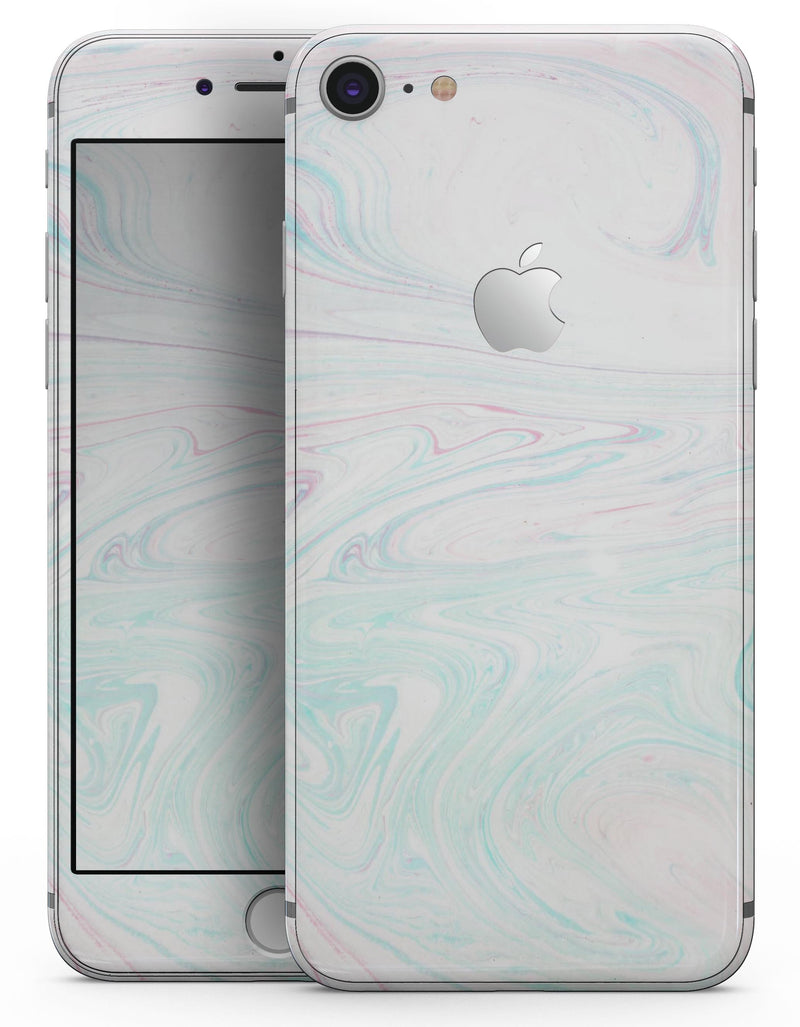 Light Mixtured Textured Marble - Skin-kit for the iPhone 8 or 8 Plus