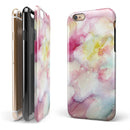 Light Pink 33 Absorbed Watercolor Texture iPhone 6/6s or 6/6s Plus 2-Piece Hybrid INK-Fuzed Case