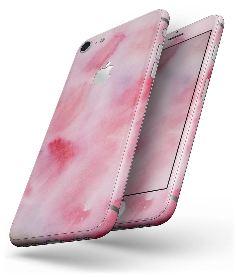 Light Pink 3 Absorbed Watercolor Texture - Skin-kit for the iPhone 8 or 8 Plus