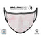 Light Pink v3 Textured Marble - Made in USA Mouth Cover Unisex Anti-Dust Cotton Blend Reusable & Washable Face Mask with Adjustable Sizing for Adult or Child