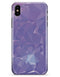 Light Purple Geometric V13 - iPhone X Clipit Case