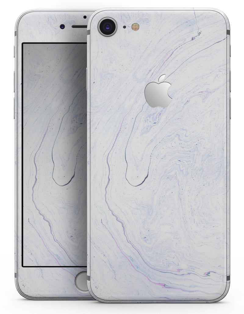 Light Purple Textured Marble v3 - Skin-kit for the iPhone 8 or 8 Plus