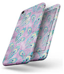Light Purple and Blue Watercolor Peacock Feathers - Skin-kit for the iPhone 8 or 8 Plus