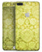 Lime Green Cauliflower Damask Pattern - Skin-kit for the iPhone 8 or 8 Plus