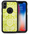 Lime Green Floral Rococo Pattern - iPhone X OtterBox Case & Skin Kits