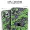 Lime Green and Gray Digital Camouflage - Skin-Kit compatible with the Apple iPhone 12, 12 Pro Max, 12 Mini, 11 Pro or 11 Pro Max (All iPhones Available)