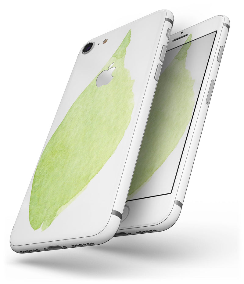 Lime Watercolor Leaf - Skin-kit for the iPhone 8 or 8 Plus