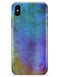 Lined 4453 Absorbed Watercolor Texture - iPhone X Clipit Case