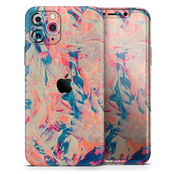 Liquid Abstract Paint Remix V12 - Skin-Kit compatible with the Apple iPhone 12, 12 Pro Max, 12 Mini, 11 Pro or 11 Pro Max (All iPhones Available)