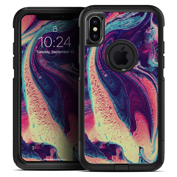 Liquid Abstract Paint Remix V15 - Skin Kit for the iPhone OtterBox Cases