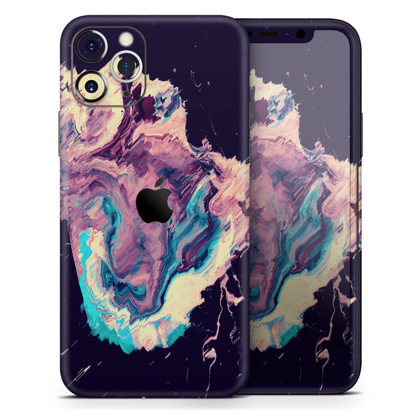 Liquid Abstract Paint Remix V18 - Skin-Kit compatible with the Apple iPhone 12, 12 Pro Max, 12 Mini, 11 Pro or 11 Pro Max (All iPhones Available)