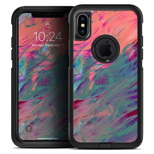 Liquid Abstract Paint Remix V19 - Skin Kit for the iPhone OtterBox Cases