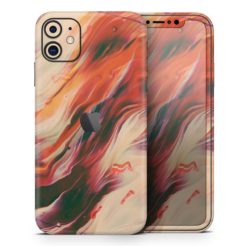 Liquid Abstract Paint Remix V1 - Skin-Kit compatible with the Apple iPhone 12, 12 Pro Max, 12 Mini, 11 Pro or 11 Pro Max (All iPhones Available)
