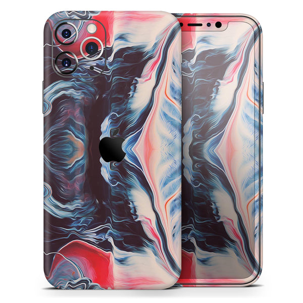 Liquid Abstract Paint Remix V23 - Skin-Kit compatible with the Apple iPhone 12, 12 Pro Max, 12 Mini, 11 Pro or 11 Pro Max (All iPhones Available)