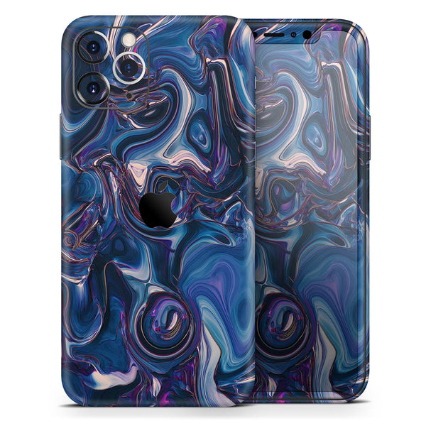 Liquid Abstract Paint Remix V24 - Skin-Kit compatible with the Apple iPhone 12, 12 Pro Max, 12 Mini, 11 Pro or 11 Pro Max (All iPhones Available)